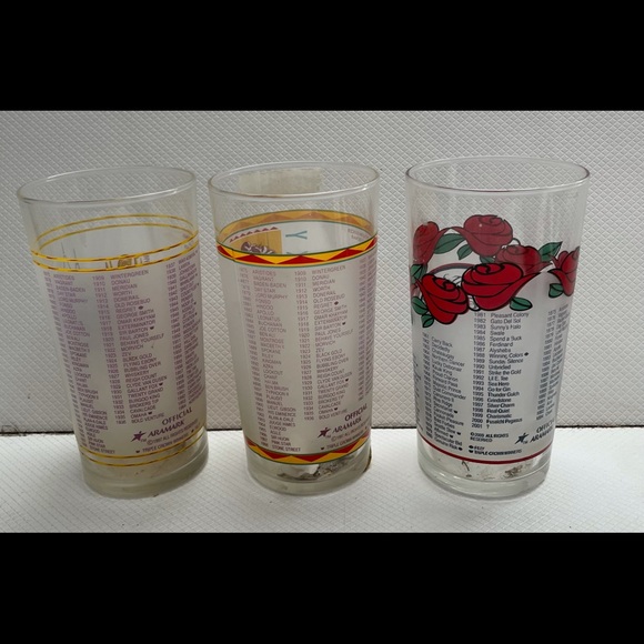 3 Kentucky Derby Official glasses 1997 1998 2001 - Picture 3 of 3